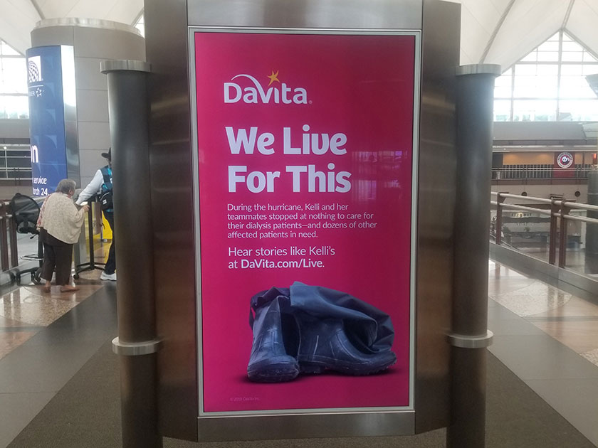 DEN Airport Advertising: Vertical
