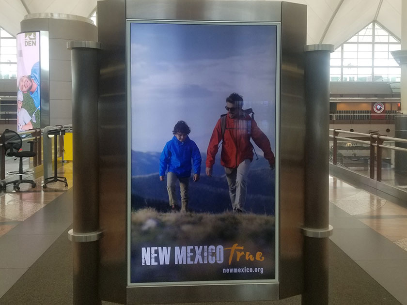 DEN Airport Advertising: Vertical