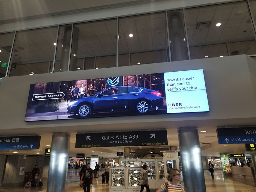 DEN Airport Advertising: Digital Overhead