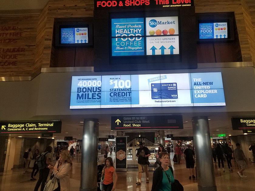 DEN Airport Advertising: Digital Overhead 