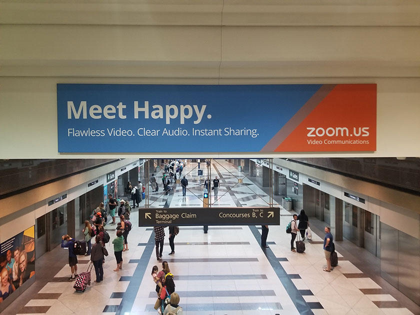 DEN Airport Advertising: Overhead Banner