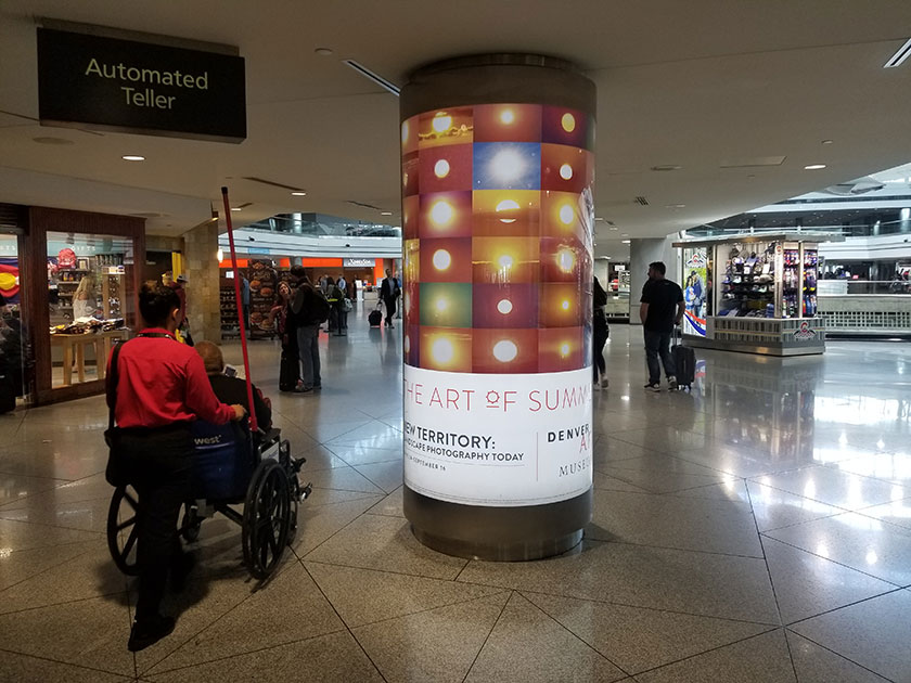DEN Airport Advertising: Column Wrap