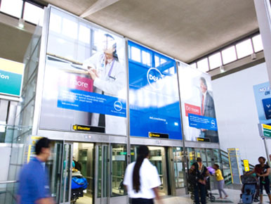 Geneva Airport Wall Wrap Advertising