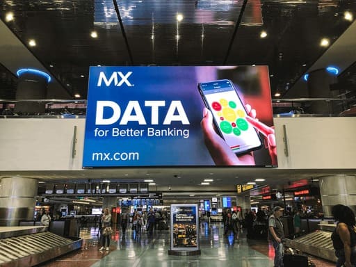 Digital Airport Advertising Example 2