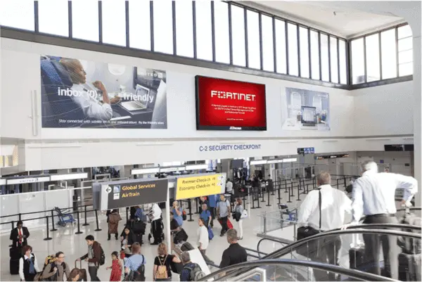 Airport Advertising Fortinet 2