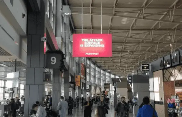 Airport Advertising Fortinet 3