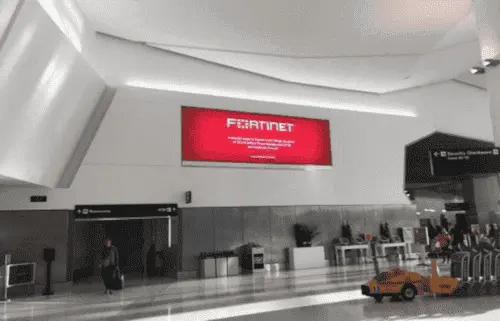 Airport Advertising Fortinet 4